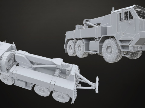 Military Truck V1 - Pack 1 Modello 3D