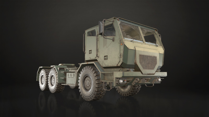 Military Truck V2 - Tractor Modelo 3D .c4d .max .obj .3ds .fbx .stl .blend