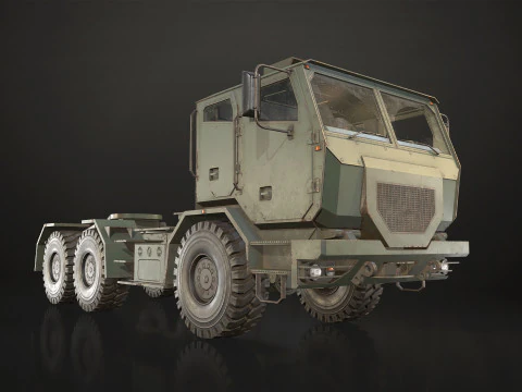 Camion militare V2 - Trattore Modello 3D