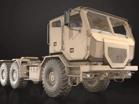 Military Truck V2 - Tractor 3D Model