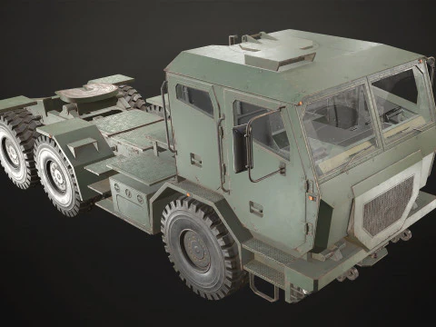 Military Truck V2 - Tractor 3D Model