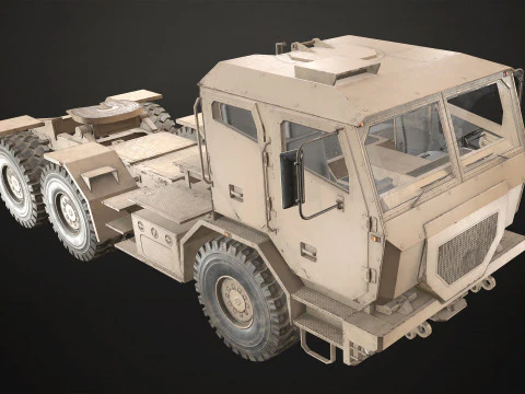 Military Truck V2 - Tractor 3D Model