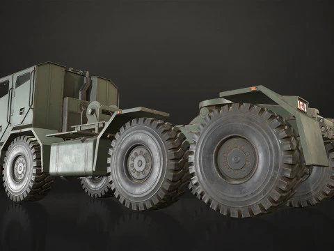 Military Truck V2 - Tractor 3D Model