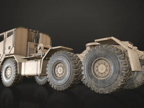 Military Truck V2 - Tractor 3D Model