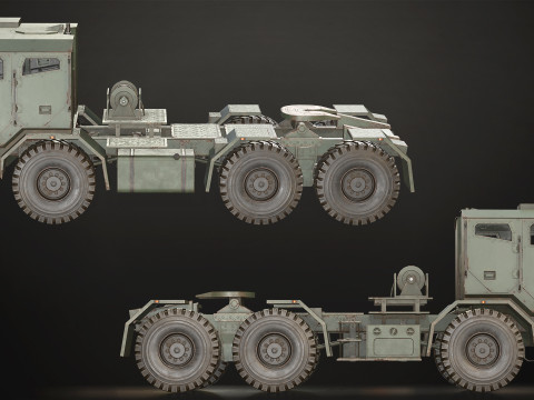 Military Truck V2 - Tractor Modelo 3D