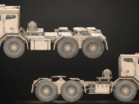 Military Truck V2 - Tractor 3D Model