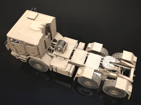 Military Truck V2 - Tractor 3D Model