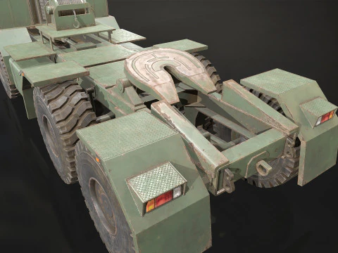 Military Truck V2 - Tractor 3D Model