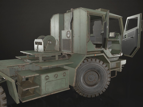 Military Truck V2 - Tractor Modelo 3D