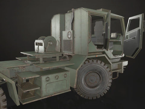 Military Truck V2 - Tractor 3D Model
