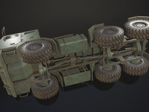 Military Truck V2 - Tractor Modelo 3D