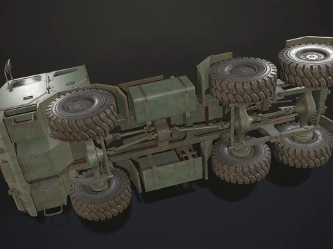 Military Truck V2 - Tractor 3D Model