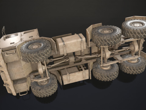 Military Truck V2 - Tractor Modelo 3D