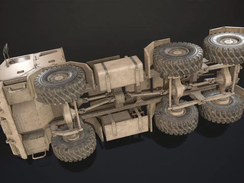 Military Truck V2 - Tractor 3D Model