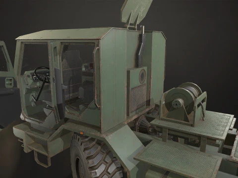 Military Truck V2 - Tractor 3D Model