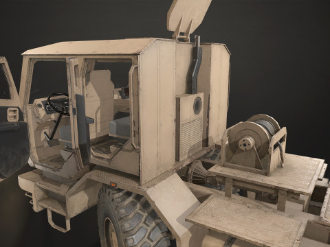 Military Truck V2 - Tractor Modelo 3D