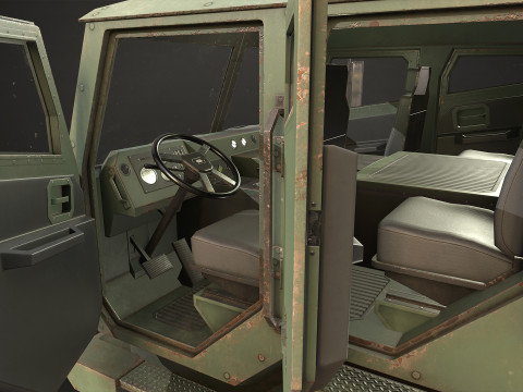 Military Truck V2 - Tractor Modelo 3D