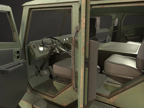 Military Truck V2 - Tractor 3D Model