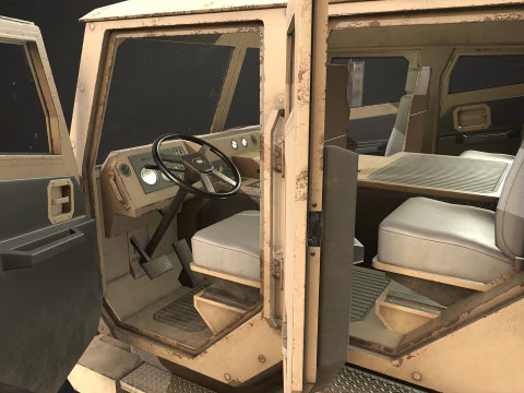 Military Truck V2 - Tractor 3D Model