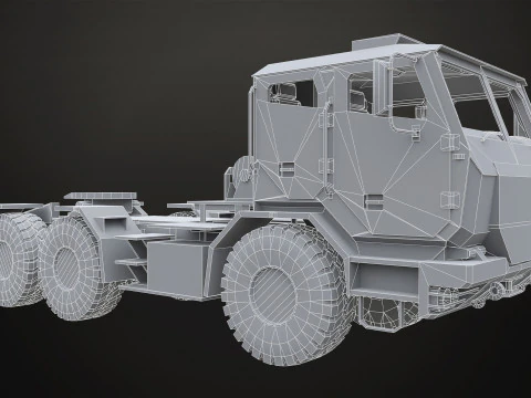 Military Truck V2 - Tractor 3D Model