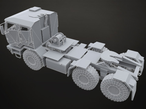 Military Truck V2 - Tractor Modelo 3D