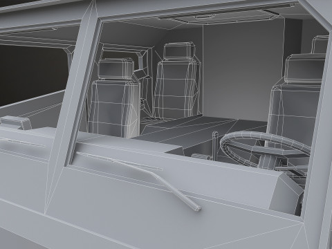 Military Truck V2 - Tractor Modelo 3D