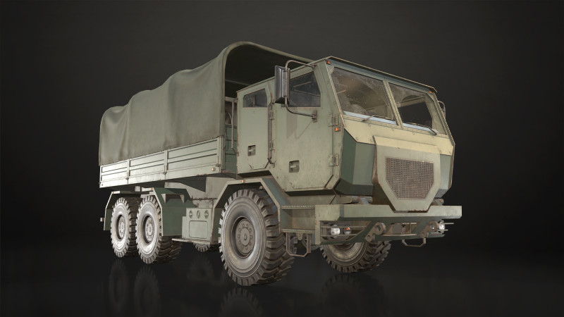 Military Truck V2 - Cargo Modèle 3D .c4d .max .obj .3ds .fbx .stl .blend