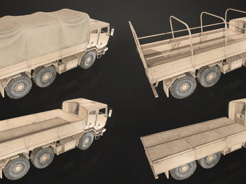 Military Truck V2 - Cargo Modèle 3D