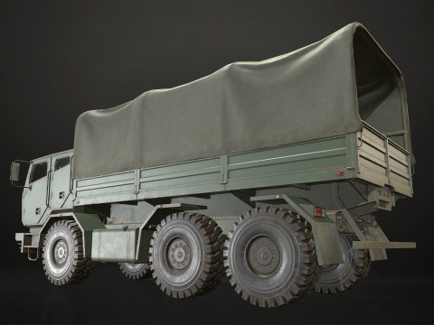 Military Truck V2 - Cargo Modèle 3D