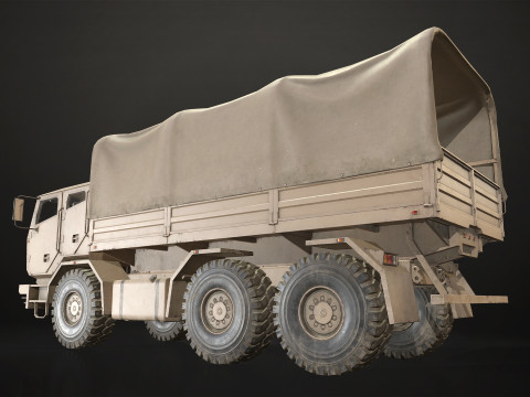 Military Truck V2 - Cargo Modèle 3D