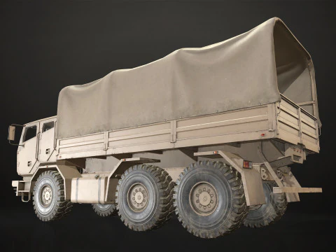 Camion militare V2 - Carico Modello 3D