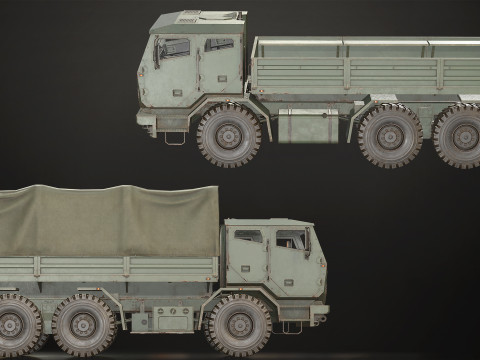 Military Truck V2 - Cargo Modèle 3D