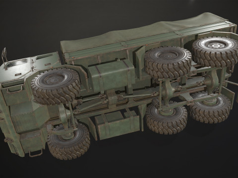 Military Truck V2 - Cargo Modèle 3D