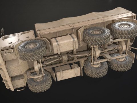 Military Truck V2 - Cargo Modèle 3D