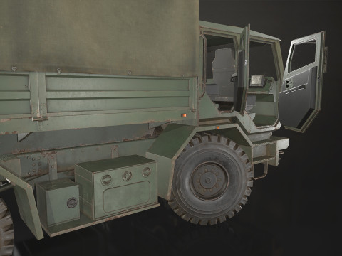 Military Truck V2 - Cargo Modèle 3D
