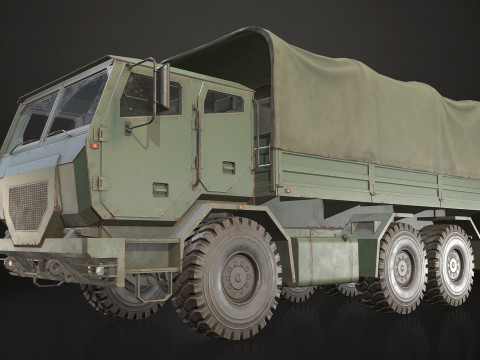 Military Truck V2 - Cargo Modèle 3D