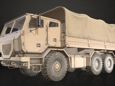 Military Truck V2 - Cargo Modèle 3D