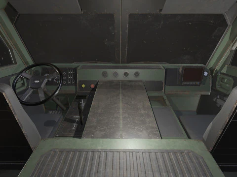 Camion militare V2 - Carico Modello 3D