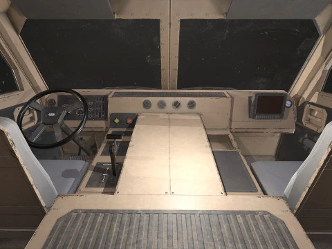 Camion militare V2 - Carico Modello 3D