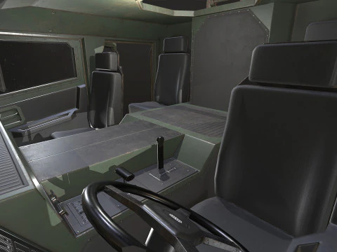 Camion militare V2 - Carico Modello 3D