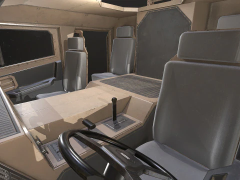 Camion militare V2 - Carico Modello 3D