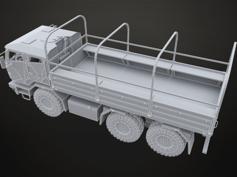 Military Truck V2 - Cargo Modèle 3D