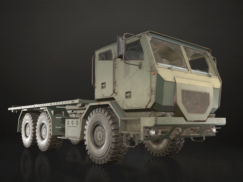 Military Truck V2 - Flatbed 3Dモデル