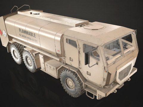 Military Truck V2 - Tanker 3D 模型