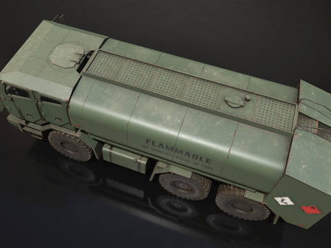 Military Truck V2 - Tanker 3D 模型