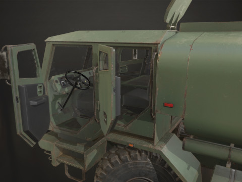 Military Truck V2 - Tanker 3D 模型