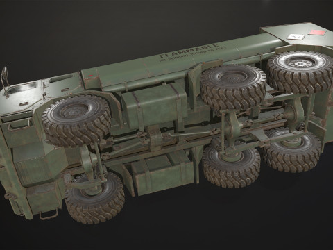 Military Truck V2 - Tanker 3D 模型
