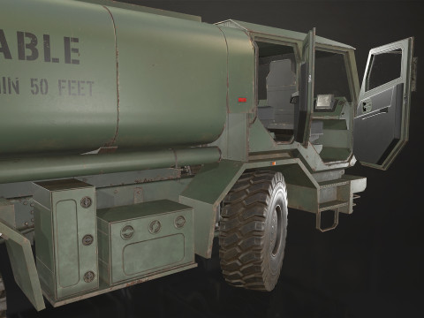 Military Truck V2 - Tanker 3D 模型