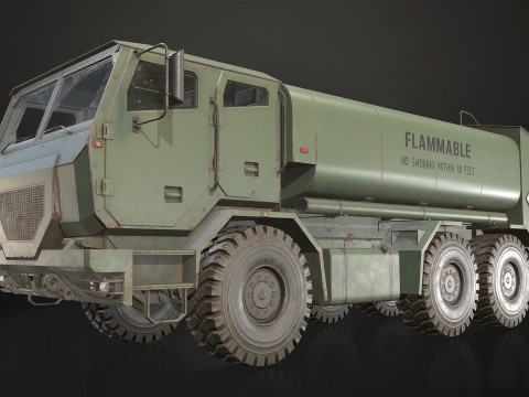 Military Truck V2 - Tanker 3D 模型
