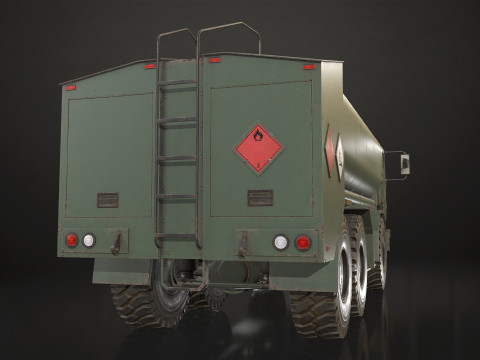 Military Truck V2 - Tanker 3D 模型